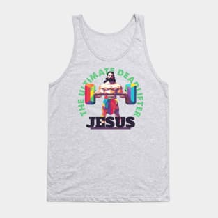 Geometric Jesus The Ultimate Deadlifter Weightlifting Tank Top